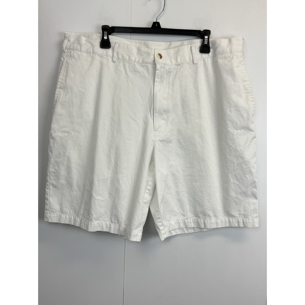 Pro‎ Tour Chino Shorts Size 40 Men's Golf White Cotton Twill 9.5" Inseam